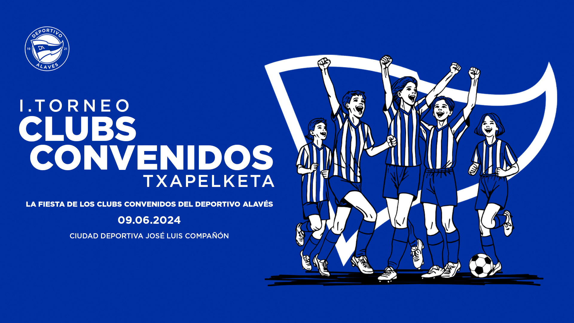 El Deportivo Alavés protagonizará la gran fiesta de los clubes convenidos