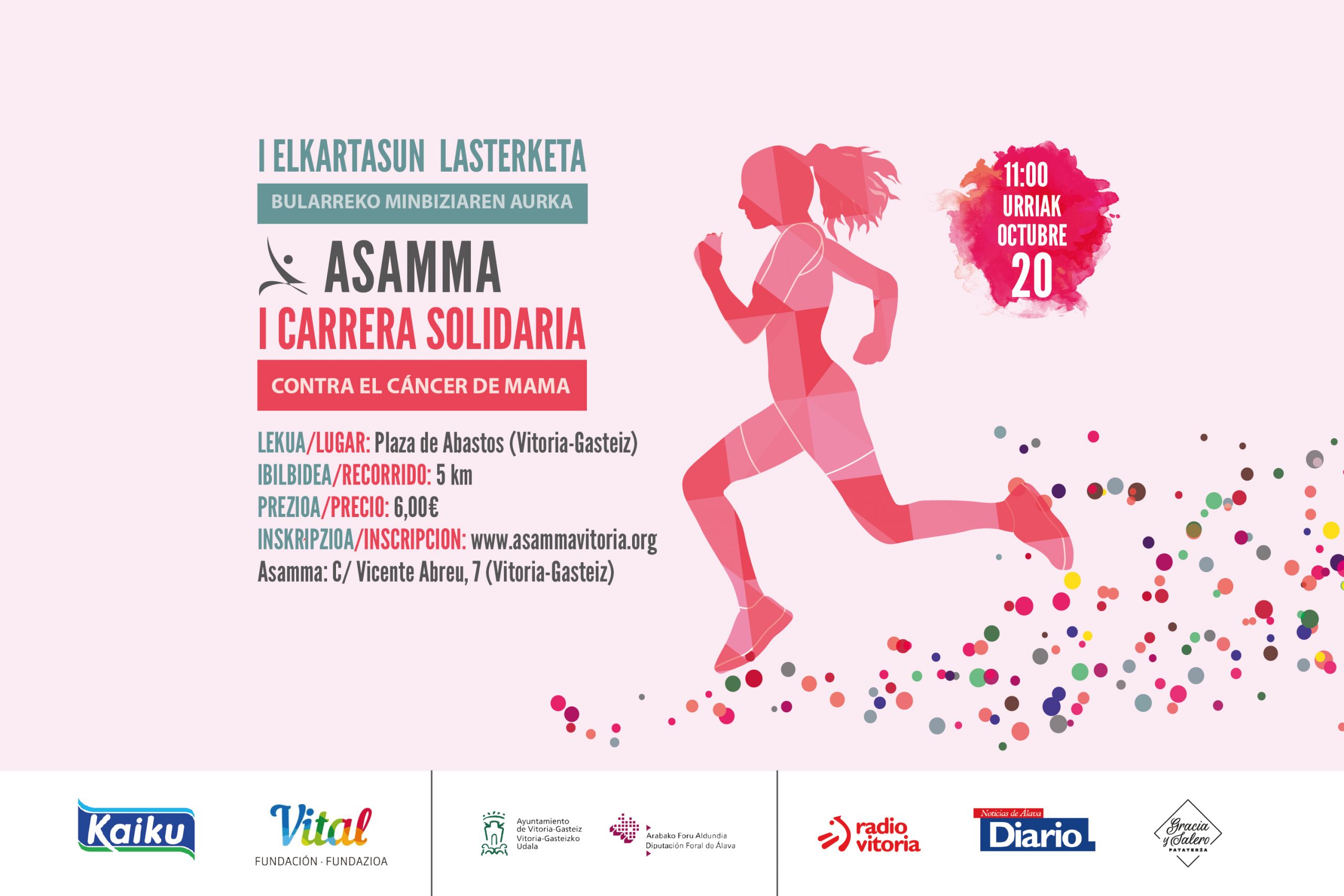 I Carrera solidaria organizada por ASAMMA contra el Cáncer de Mama