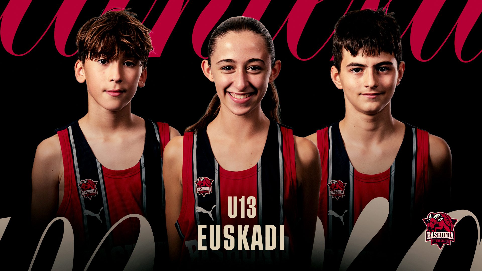 June de Dios, Oihan de Castro y Teo Caridad, convocados por la Euskal Selekzioa U13 para disputar el Torneo BENNA Internacional