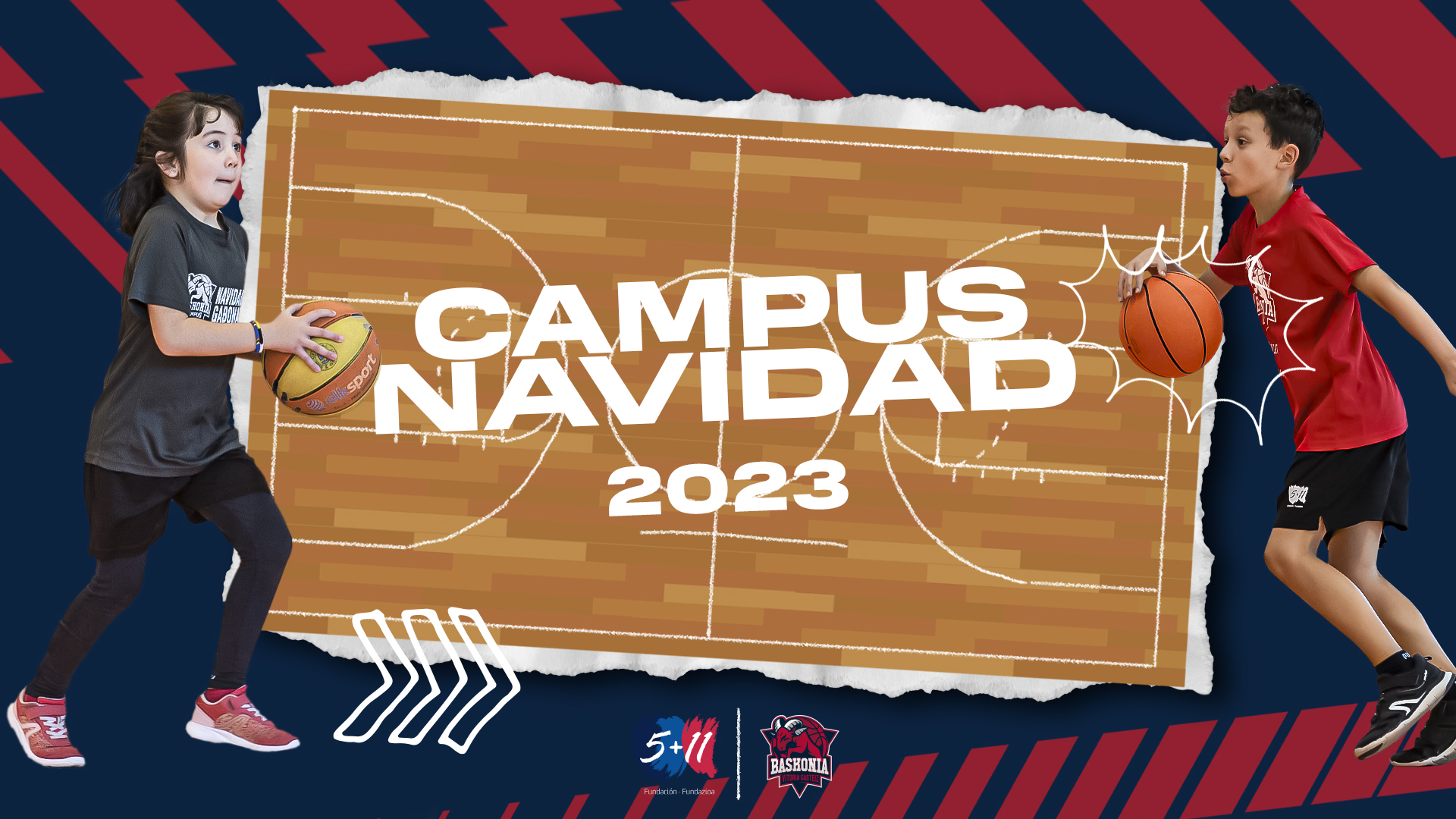 La Fundación 5+11 pone en marcha el Campus de Navidad Baskonia 2023