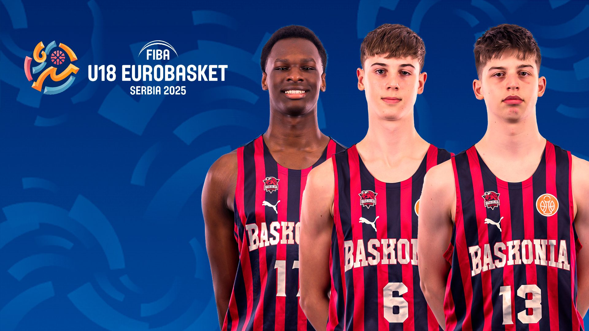 Mate Khatiashvili, Chiek Diallo y Stefan Joksimovic competirán en el EuroBasket U18