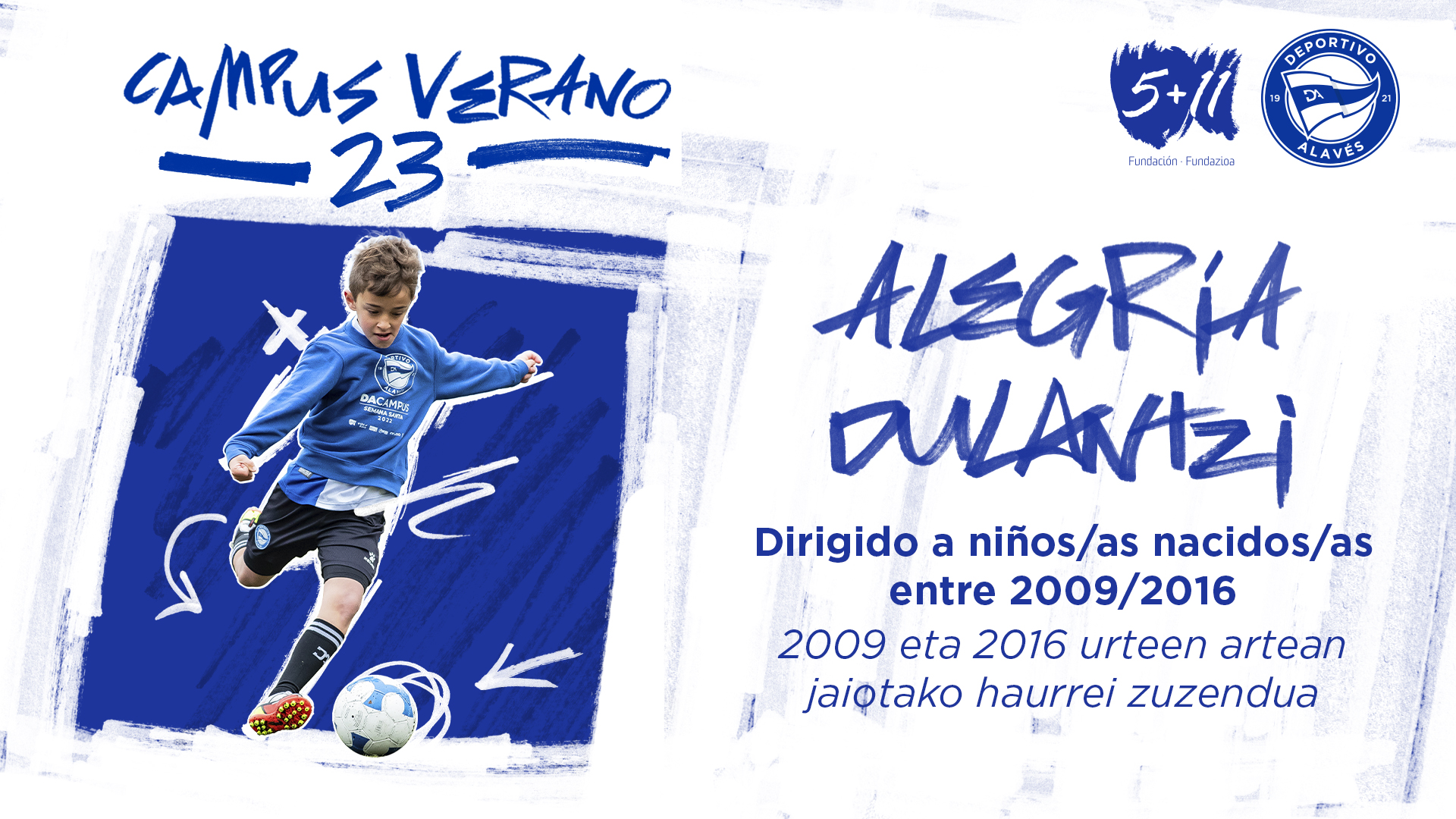 El campus del Deportivo Alavés aterriza en Alegría-Dulantzi