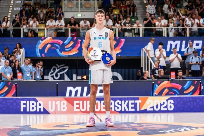 Stefan Joksimovic lidera a Eslovenia hacia el oro en el EuroBasket U18