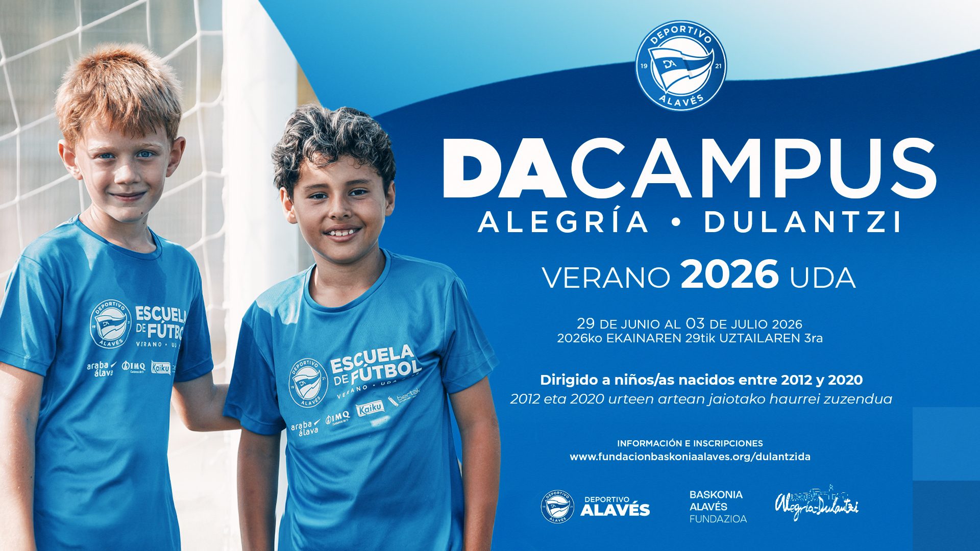 Los Campus de Verano de Baskonia y Deportivo Alavés vuelven al territorio alavés