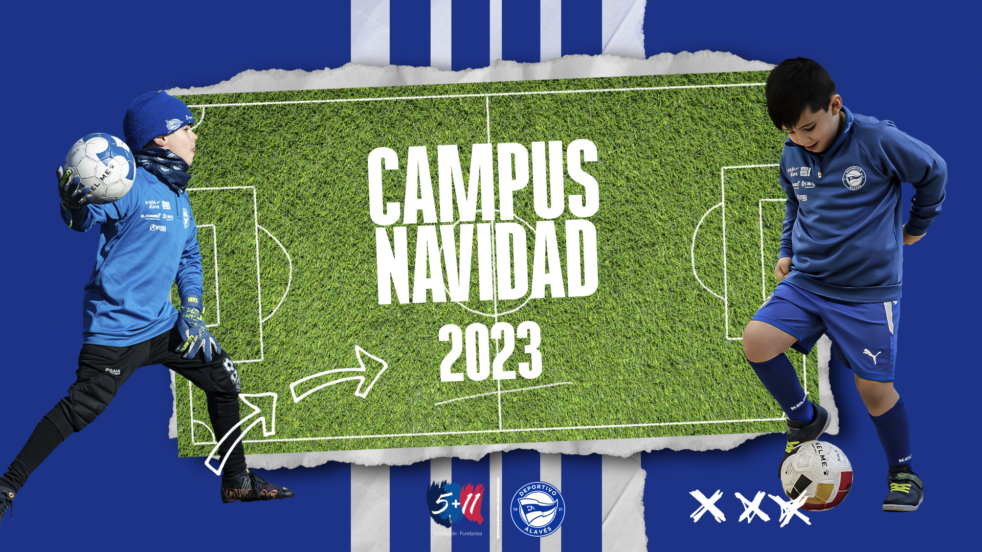 La Fundación 5+11 pone en marcha el Campus de Navidad Deportivo Alavés 2023