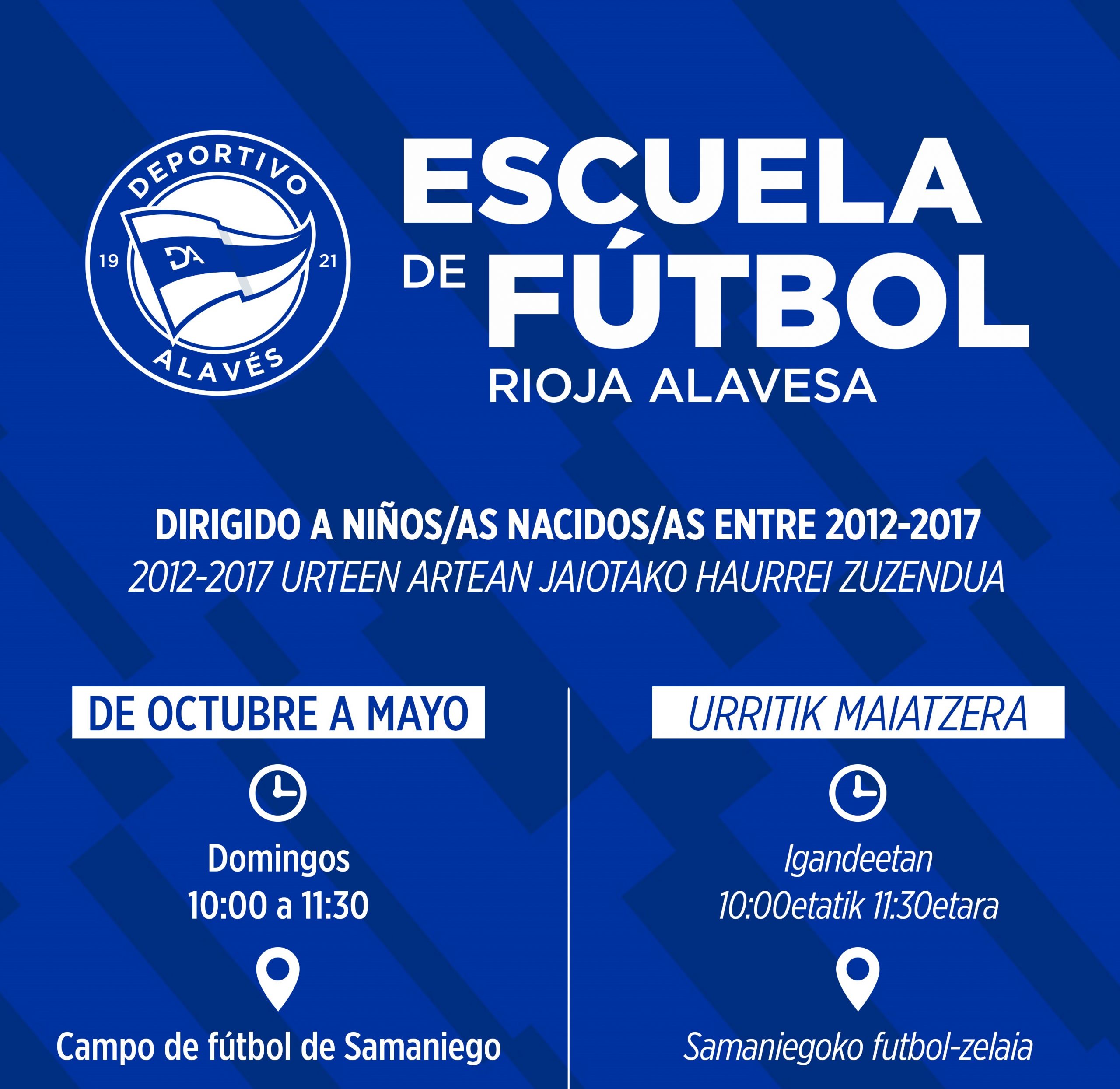 Rioja Alavesa, nueva sede para la Escuela de Fútbol Deportivo Alavés