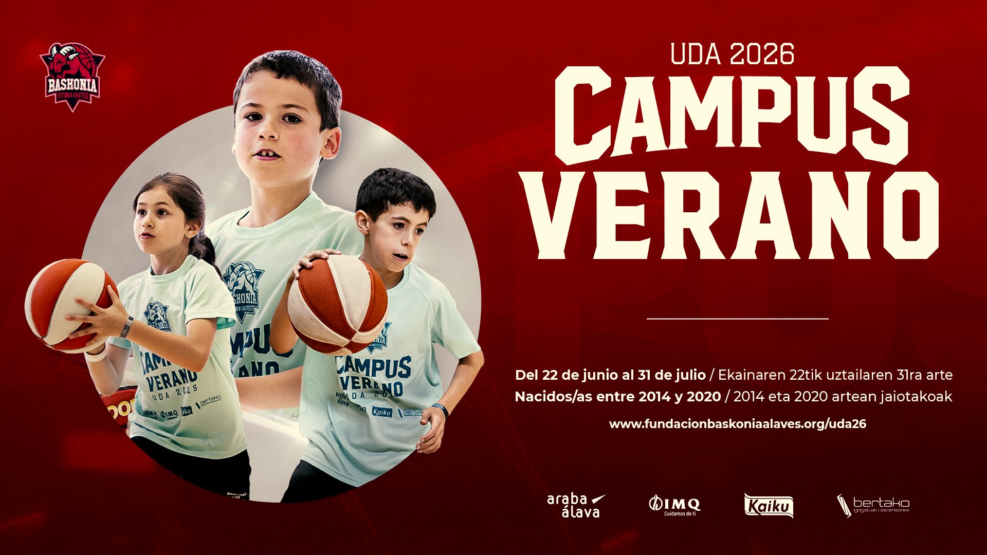 Abiertas las inscripciones para un Campus de Verano de Baskonia lleno de novedades