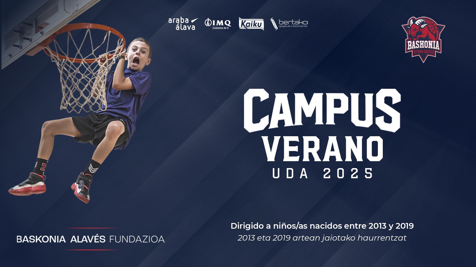 Este martes se abre el plazo de inscripción para el Campus de Verano Baskonia 2025