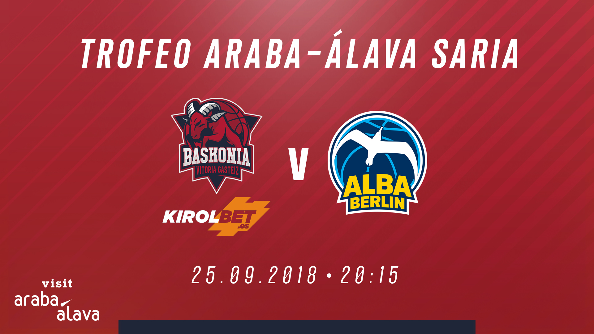 KIROLBET Baskonia se medirá al Alba de Berlín en el Trofeo solidario Álava-Araba Saria
