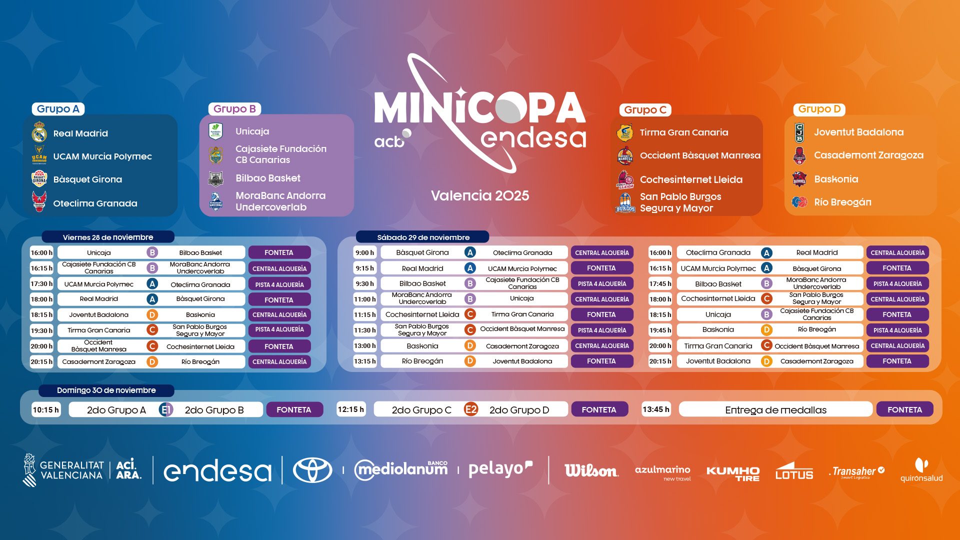 El infantil de Baskonia ya conoce su hoja de ruta para la fase previa de la Minicopa Endesa