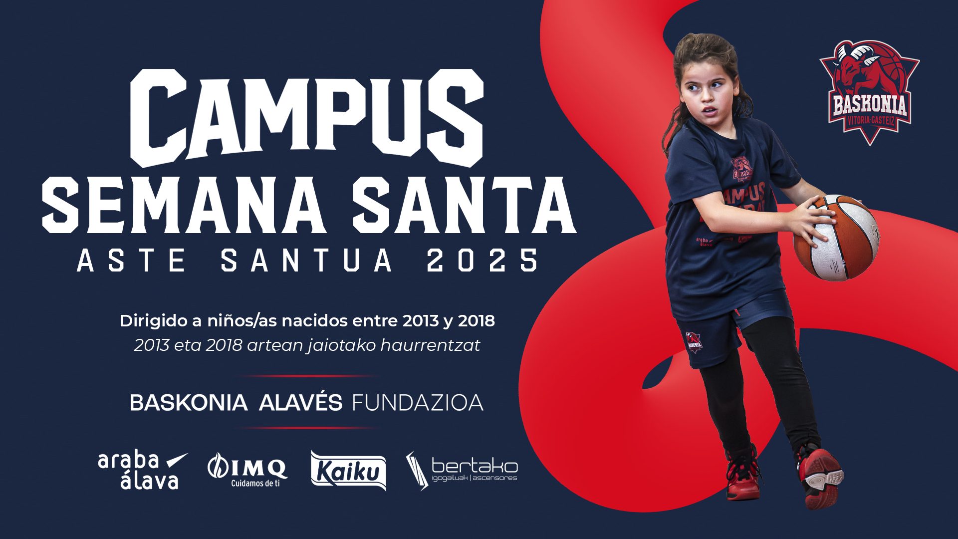 La Fundación Baskonia-Alavés presenta una nueva edición del Campus de baloncesto para Semana Santa