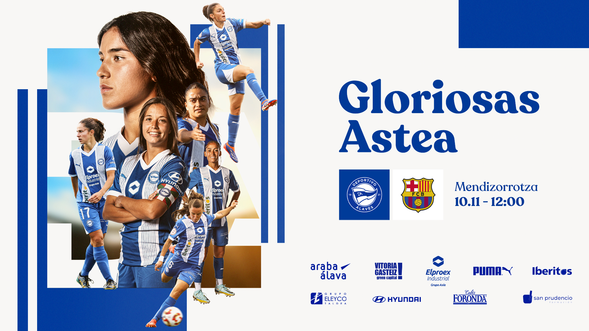 La Gloriosas Astea contará con el Deportivo Alavés – FC Barcelona B en Mendizorrotza