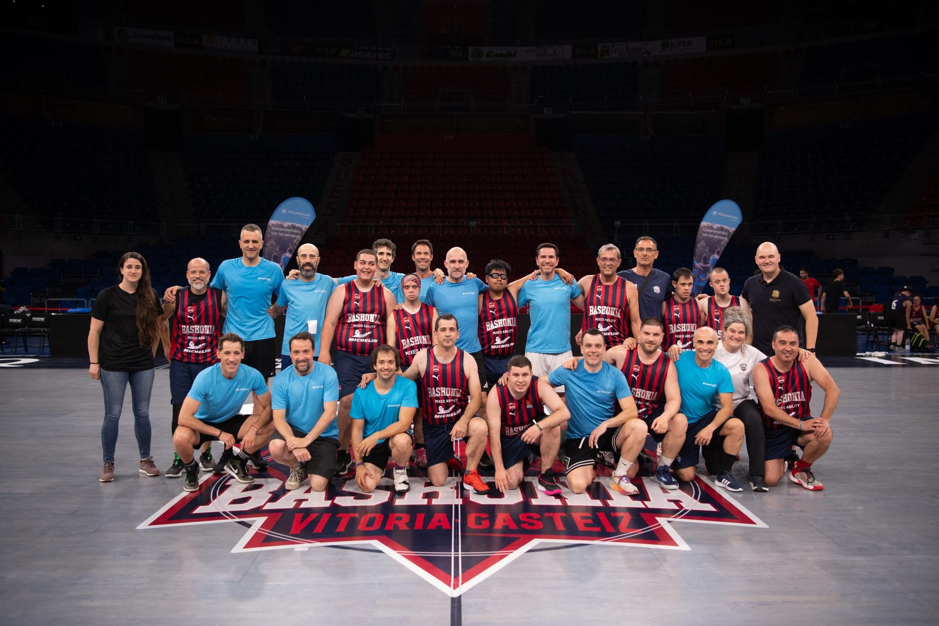 Baskonia Mixed Ability comparte una jornada inclusiva en el Buesa Arena