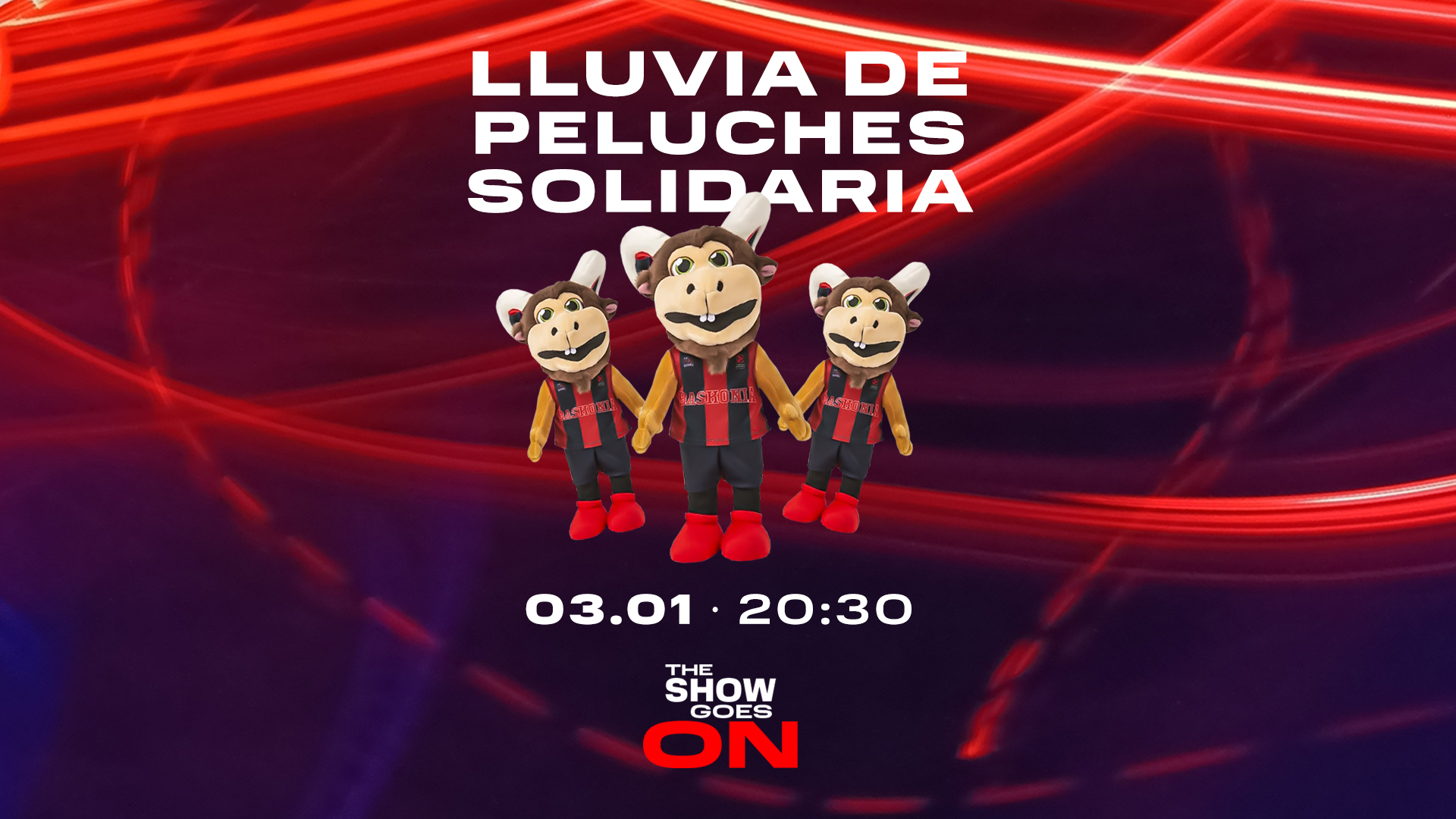 Baskonia organiza una lluvia de peluches solidaria en el partido frente a Panathinaikos